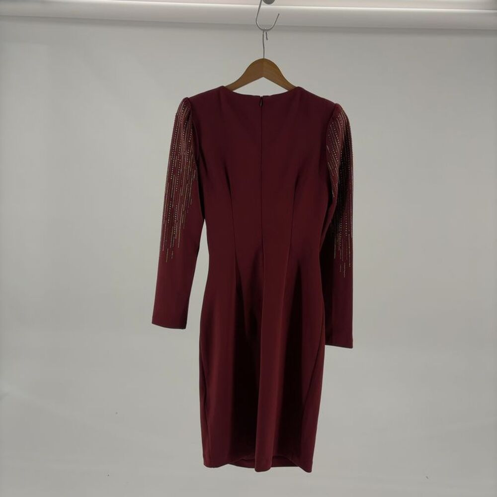 Joseph Ribkoff Rhinestone-Embellished Midi Dress - Picture 4 of 5